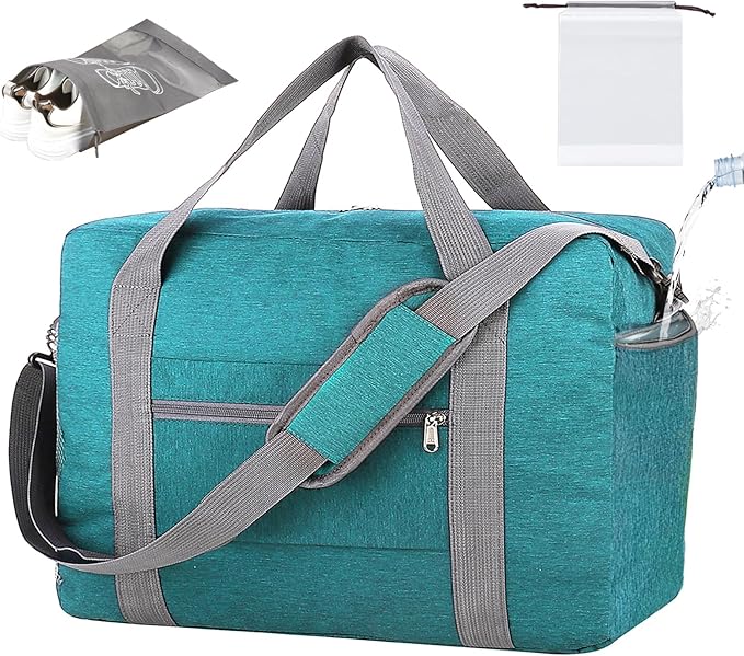 For Spirit Airlines Personal Item Bag 18x14x8 with Wet Pocket Foldable Travel Duffel Bag Underseat Carry on for Men & Women