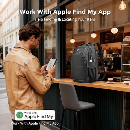 Swissdigital Design Business Laptop Backpack, College Laptops Backpack with USB Charging Port for Men and Women Fits 16 Inch Notebook, Grey-Finder Color Random