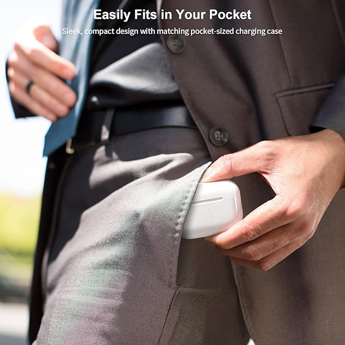 Wireless Charging Case Compatible with AirPod 3rd Generation, Air Pod 3 Charger Case Replacement with Bluetooth Pairing Sync Button,Without Earbuds,White