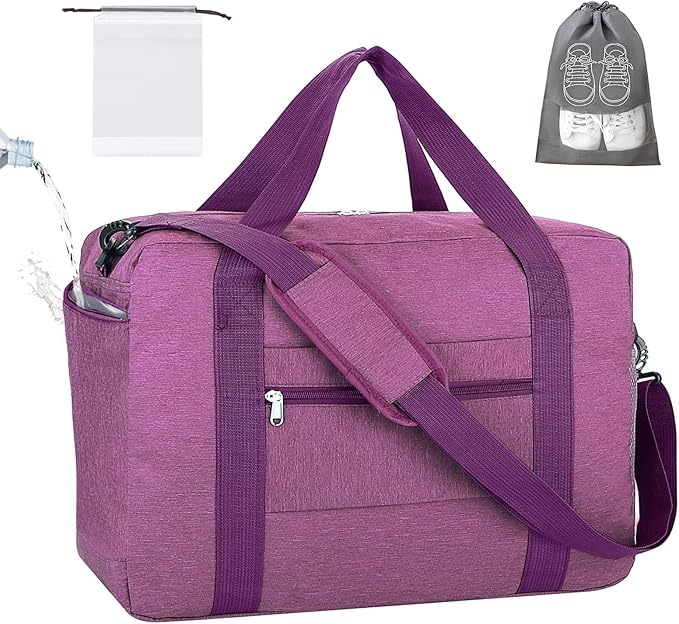 For Spirit Airlines Personal Item Bag 18x14x8 with Wet Pocket Foldable Travel Duffel Bag Underseat Carry on for Men & Women