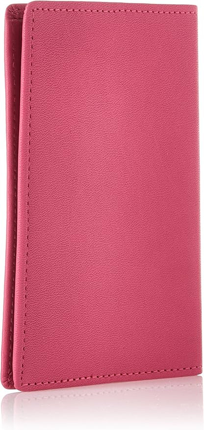 Royce Leather RFID Blocking Passport Travel Document Organizer in Leather, Pink 2, One Size