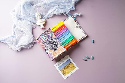 Pill Organizer,LIZIMANDU Weekly Travel Pill Case Box Medication Reminder Daily AM PM, Day Night 7 Compartments,for 4 Times A Day, 7 Days a Week-Includes Leather PU Carrying Case(Colorful Flower)