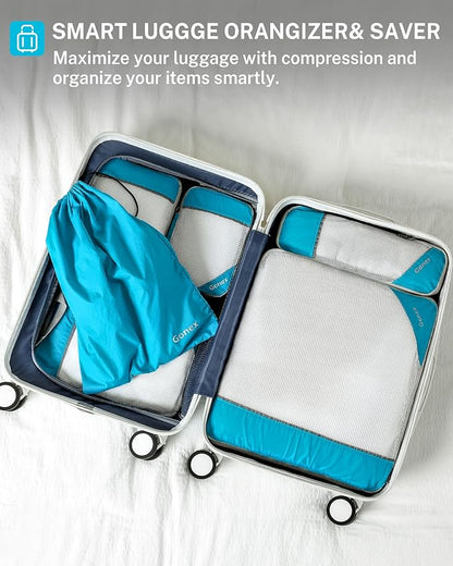 Compression Packing Cubes, Gonex Extensible Storage Mesh Bags Organizers
