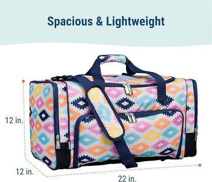 Wildkin Kids Weekender Duffel Bag – Carry-On Size for School, Travel, & Sleepovers