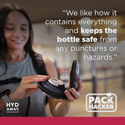 HYDAWAY Travel Case for Collapsible Bottles, Bowls & Cups - Protective Storage with Carabiner Clip - Durable, Water-Resistant, TSA-Friendly