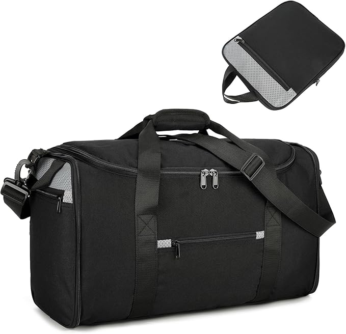 Uarition Foldable Duffle Bag for Travel, Small Gym Bag for Men and Women, Packable Carry On Duffel Bags for Airplanes