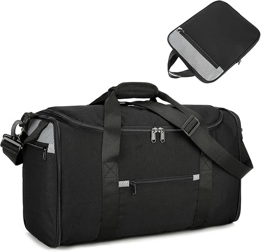 Uarition Foldable Duffle Bag for Travel, Small Gym Bag for Men and Women, Packable Carry On Duffel Bags for Airplanes