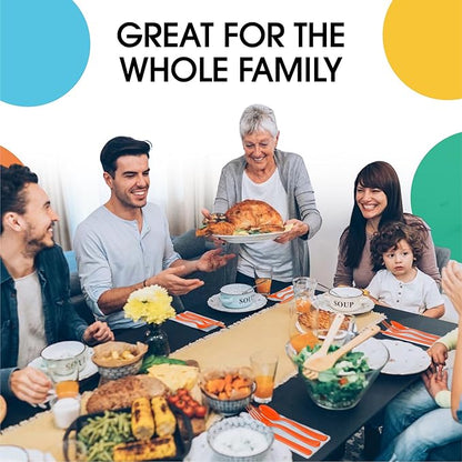 Party Solids Orange Plastic Silverware Heavy Duty 150 Pieces Orange Disposable Silverware Heavy Duty, Utensil Sets, 50 Of Each Forks, Knives & Spoons Disposable Cutlery Set For Party Supplies