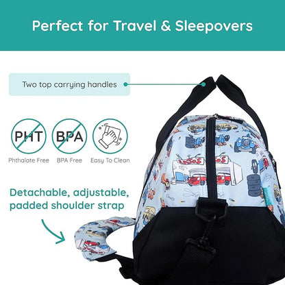 JumpOff Jo by Wildkin Overnighter Duffel Bag – Lightweight Travel Bag for Kids - Jo's Garage
