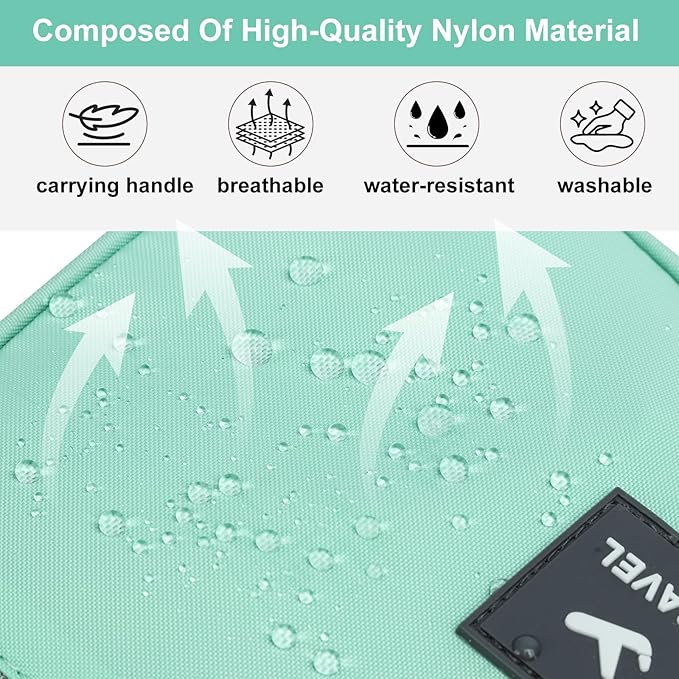 2 Layers Travel Shoe Bag, Portable Shoe Bags Hold 2 Pair Of Shoes, Water-Resistant Shoe Storage Pouch For Travel (Green, 2 Pack)