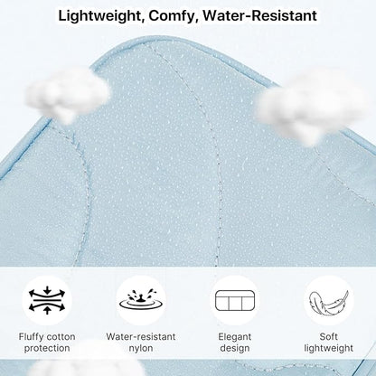 Skycase Tech Pouch - Lightweight Electronics Organizer Travel Case, Double Layers Travel Cable Organizer, All-in-One Storage Bag for Charger, Cord, Phone, Flash Drive, Accessories