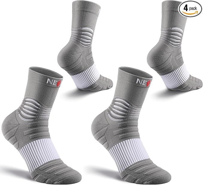 NEENCA Medical Compression Socks—2 Pairs, Ankle Socks for Injury Recovery, Pain Relief, Swelling, Sport Protection 20-30 mmHg