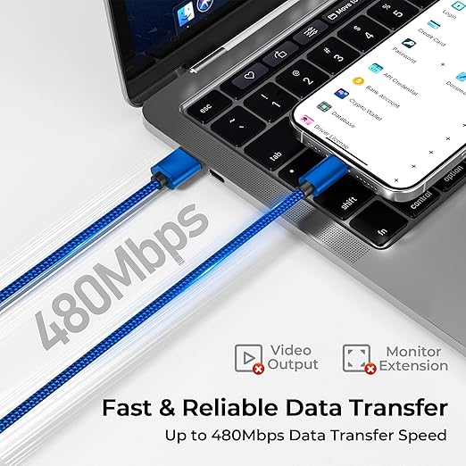 Basesailor USB Type C Charger Cable 10FT 2Pack,Charging Cord for iPhone 17 16 16e Pro Max,Kindle Fire HD 7 2022 12th,10 9th 2019,8 10th 2020,Paperwhite 11th 2021 Generation,Samsung Galaxy A03s,A55,A54