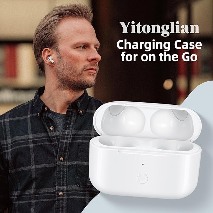 Charging Case Replacement for AirPods Pro 1st & 2nd Generation - Wireless Charger Case Without Earbuds