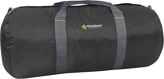 Outdoor Products Deluxe Duffel (Black, 12 in X 24 in)