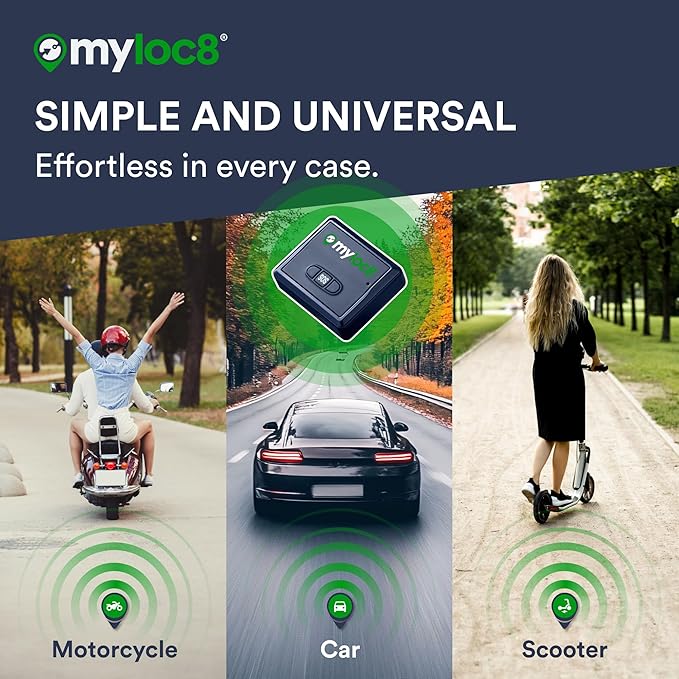 GPS Tracker for Vehicles with Magnet – 4G LTE Real-Time Location Device with App, Long Life Battery – Anti-Theft GPS Tracker for Car, Motorcycle, Scooter, Bike - (12-Mo Subscription Included)