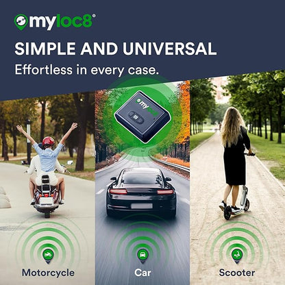 GPS Tracker for Vehicles with Magnet – 4G LTE Real-Time Location Device with App, Long Life Battery – Anti-Theft GPS Tracker for Car, Motorcycle, Scooter, Bike - (12-Mo Subscription Included)