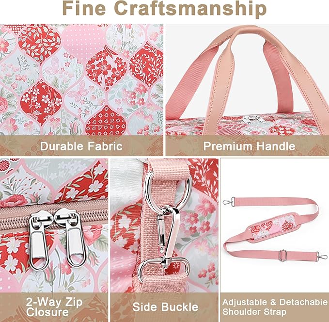 IBFUN Weekender Bags for Women, Travel Duffle Bag with Shoe Compartment Carry on Weekender Overnight Duffel for Weekend Travel Business Trip 3PCS