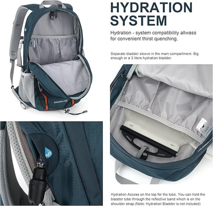 MOUNTAINTOP 25L/40L Hiking Backpack,Lightweight Travel Backpack for Men Women Outdoor Backpacking, Camping