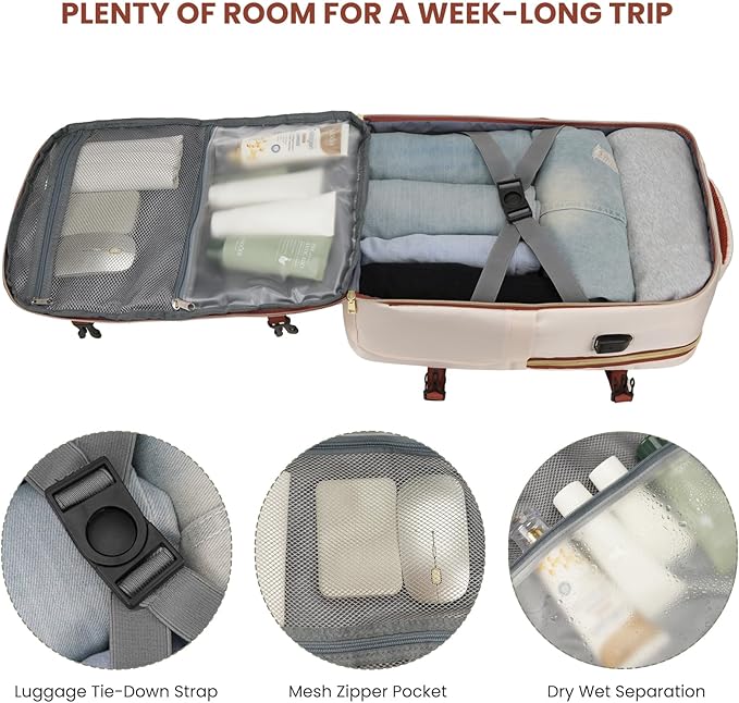 Travel Laptops Backpack for Women,Large Carry On Luggage for Airplanes Weekender Bags for Personal Items,Airline Approved TSA Overnight Bags with 4 Packing Cubes