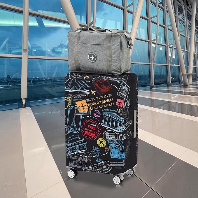 Travelkin Luggage Covers For Suitcase Tsa Approved,Suitcase Cover Protector Fit 18-32 Inch Luggage