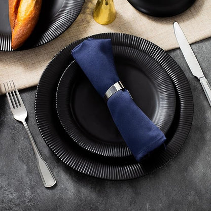 KINGSTONE 20-Piece Silverware Set, 18/10 Stainless Steel Flatware Set for 4, Tableware Cutlery Set, Utensil Sets for Home Restaurant, Mirror Finish, Dishwasher Safe