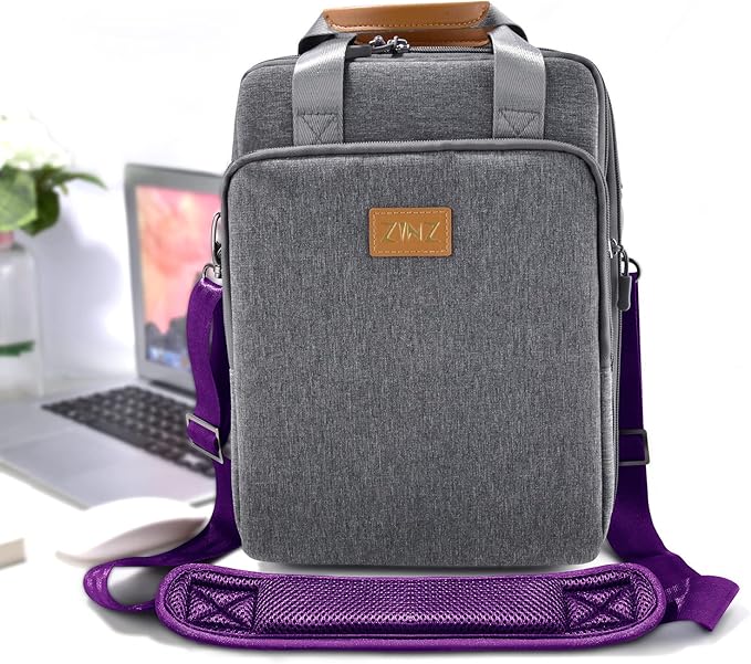 ZINZ Shoulder Strap 78" Universal Handbag Strap with Ultra-thick Fixed Padded and Dual Balanced Adjustable Buckles Shoulder Crossbody Strap for Briefcase Messenger Bag Laptop bag Luggage，Purple