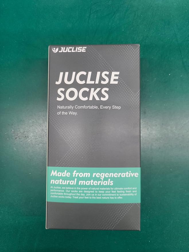 Mens Bamboo Viscose Crew Compression Running Socks Athletic Hiking Cushioned Wicking Anti-Blister Seamless