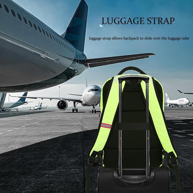 Della Gao Laptop Backpack for Men, Large Anti-Theft Business Travel Backpack with USB Charging Port, Water Resistant College School Computer Bag for Men/Women for 17 Inch Laptop and Notebook