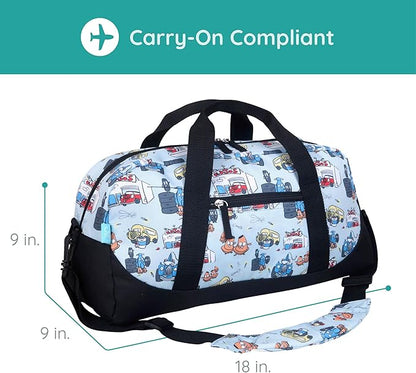 JumpOff Jo by Wildkin Overnighter Duffel Bag – Lightweight Travel Bag for Kids - Jo's Garage