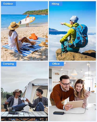 Power Bank 50000mAh 22.5W Fast Charging Portable Charger, USB C Quick Charge with 3 Outputs & 2 Inputs, LED Display, Huge Capacity External Cell Phone Battery Pack for iPhone, iPad, Camping