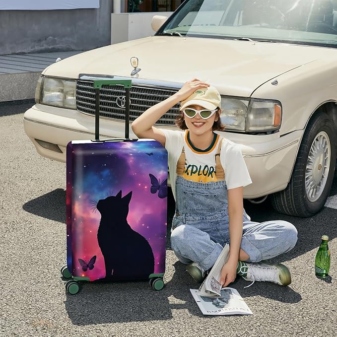 ANNA QUEEN Travel Luggage Cover Suitcase Protector Suitcase Cover Anti-Scratch,Stretchable Bag Cover Washable Durable Polyester