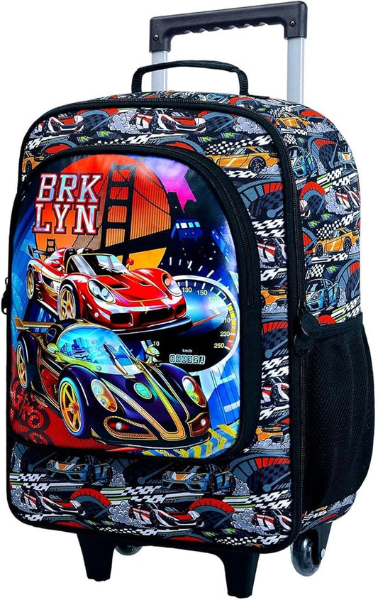 KLFVB Kids Luggage for Boys Girls, Cute Rolling Wheels Suitcase for Toddler, Children Travel Carry on Suitcase