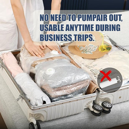 10 Pack Vacuum Storage Bags, Large Cube Bag (19.6 * 27.5 * 11.8 Inch), Large Vacuum Seal Bags for Clothing, Comforters, Blankets, Bedding, Closet Organization Space Saving