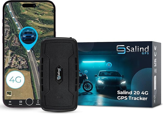 SALIND GPS Tracker – Heavy-Duty Magnetic Car & Truck Tracker, Up to 180-Day Battery, Real-Time Anti-Theft GPS Device with Strong Magnet, IP65 Splashproof & Rugged