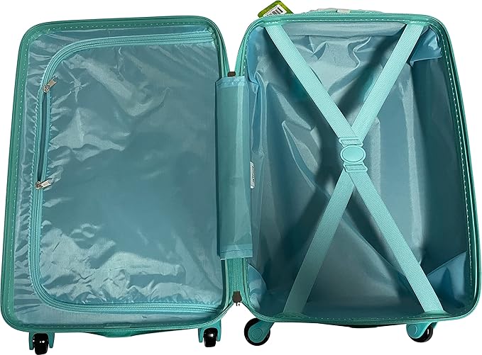 Fast Forward Kids Licensed Hard-Side 20” Spinner Luggage Lightweight Carry-On Suitcase (Stitch)