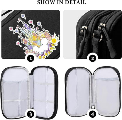 COSHAYSOO Travel Gifts for Women College Teen Girls Trip Favors Cute Birthday Gift Ideas, Electronics Cord Cable Organizer Bag Tech Case Gadgets Accessories Cruise Airplane Vacation Essentials, Castle