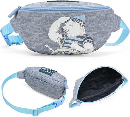 Nautica Kids Luggage - 18" Airline Approved Rolling Hardside Upright Carry-on Suitcase Set with Wheels (Polar Voyage | 5pc Travel Set)