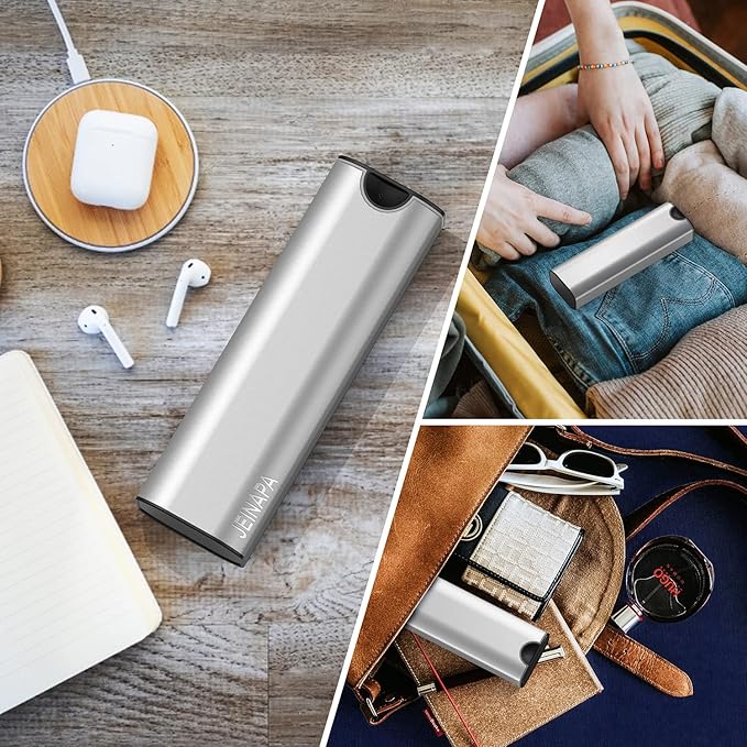 Extra Large Pill Organizer 7 Day, Aluminum Daily Pill Box, Weekly Travel Pill Case, Cute Pill Holder to Hold Vitamins, Medicines, Pills, Supplements