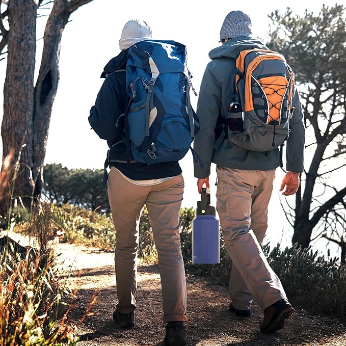 WATERSY 2/3 Gallon Water Bottle Insulated(Cold for 48 Hrs),BPA Free&Leak Proof,87oz Stainless Steel Water Jug/Flask,Big thermo,Large Water Bottle with Handle for Gym,Hiking,Camping,Deep Blue