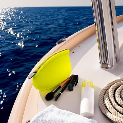 Small Makeup Bag by Pudinbag | The Premium Silicone Purse Bag | Vegan Hygenic Eco-friendly | Water and Heat Resistant