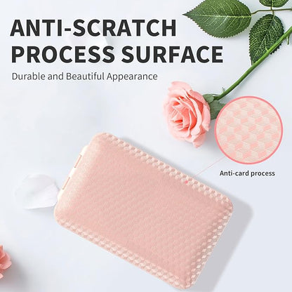 Restree Weekly Pill Organizer, Magnetic Moisture Proof Pill Case, Large Capacity Travel Pill Box with Inner Clear Lid for Vitamins, Supplements, and Daily Medications 8 Compartment (Pink)