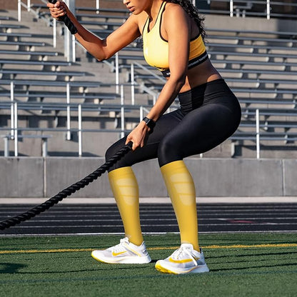 fenglaoda Compression Socks Women Men 6 Pairs, Knee High Best Support Circulation Socks for Running, Travel, Flight, Nurse