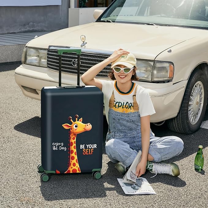 ANNA QUEEN Travel Luggage Cover Suitcase Protector Suitcase Cover Anti-Scratch,Stretchable Luggage Travel Bag Cover Washable