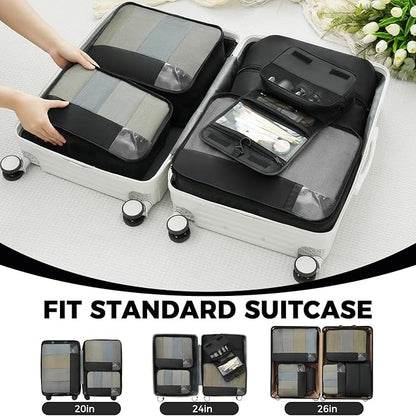 BAGAIL 9 Set Packing Cubes Luggage Packing Organizers for Travel Accessories