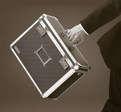 Vaultz File Organizer Storage Box - 14 x 7.25 x 12 Inch Legal Size, Portable Locking Storage Totes with Dual Combination Locks for Filing Office Documents - Black