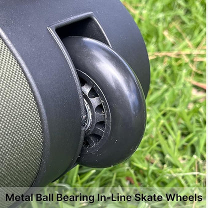 Olympia U.S.A. 29 inch Jumbo Size 8 Pockets Wheeled Rolling Duffel Bag Water Resistant Luggage Lightweight Travel Suitcase with Retractable Handle