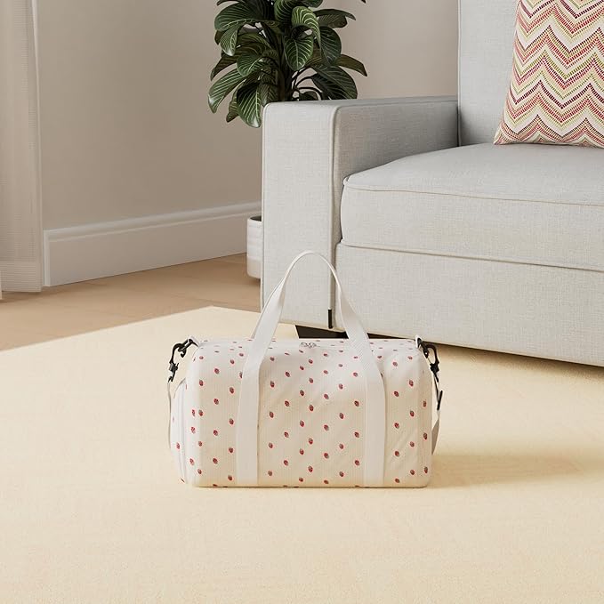 BLUBOON Duffle Bag Girls Kids Cute Gym Bag with Shoes Compartment & Wet Separation Waterproof Sports Overnight Travel Bag