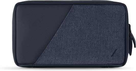 Native Union Stow Organizer – Premium Travel Tech Kit Crafted with Durable Canvas – Keep Essentials Organized with Flexible Storage & Quick-Access Pocket for Cables, Chargers, SIM Card & More (Indigo)
