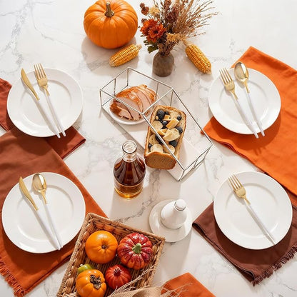 MirthMood 60 PCS Gold Plastic Silverware,Gold Silverware Disposable,Disposable Utensils Heavy Duty,Plastic Cutlery Set,Includes:20 Knives, Forks and Spoons for Party, Birthday,Wedding